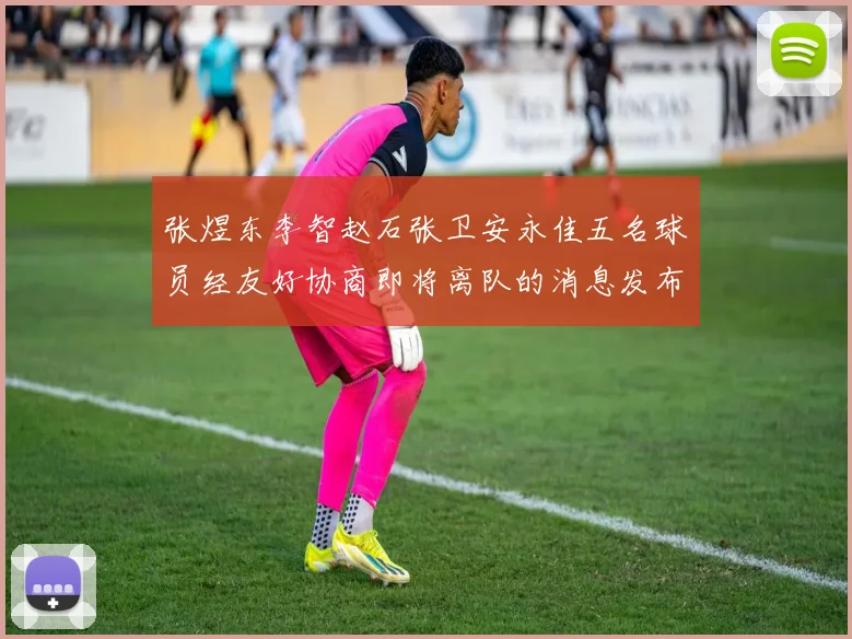 张煜东李智赵石张卫安永佳五名球员经友好协商即将离队的消息发布